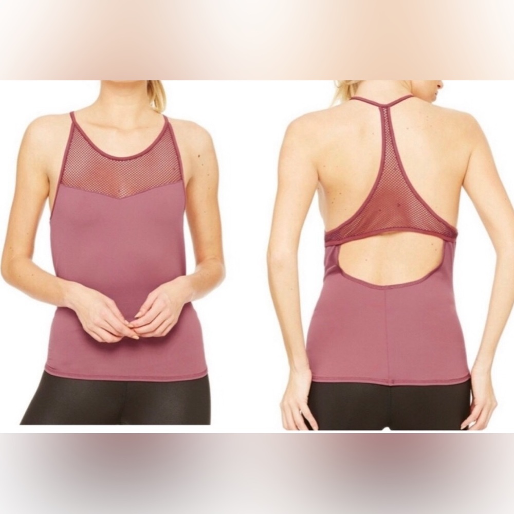 Alo Elite Mesh Sweetheart Tank